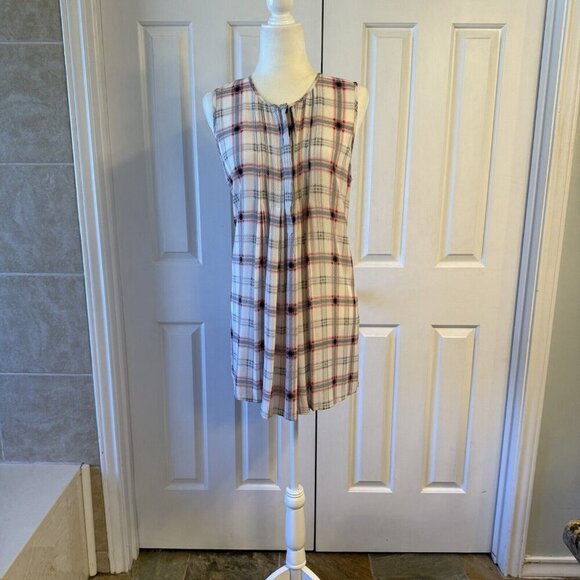 The Limited Mini Dress Tunic Large Plaid 90s Preppy Festive Work Office Cute - Picture 2 of 16